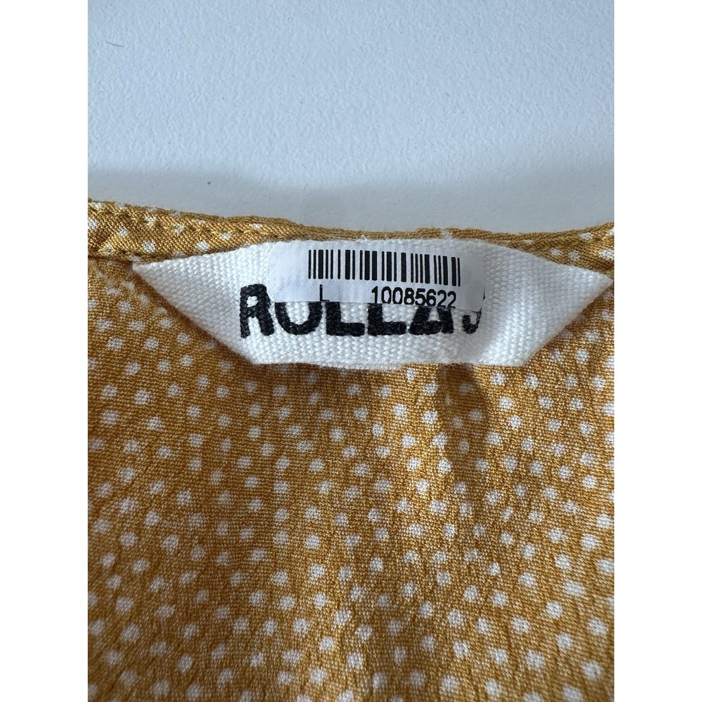 Rollas Dress‎ Women's Large Long Sleeve Fit & Flare Sundress  Mini Wrap Resort - Picture 3 of 9